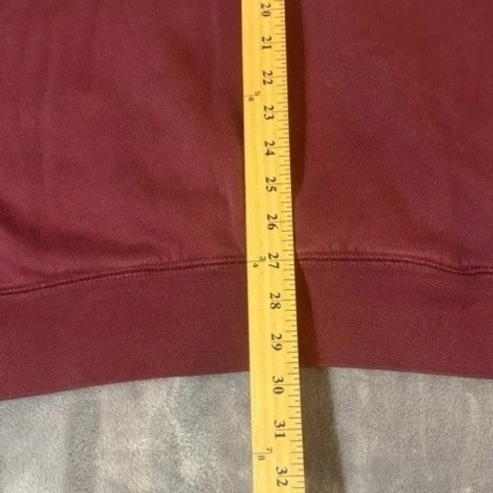 Jordan Air Mens XXL Fleece Hoodie Burgundy Maroon Raglan Graphic Logo Sweatshirt